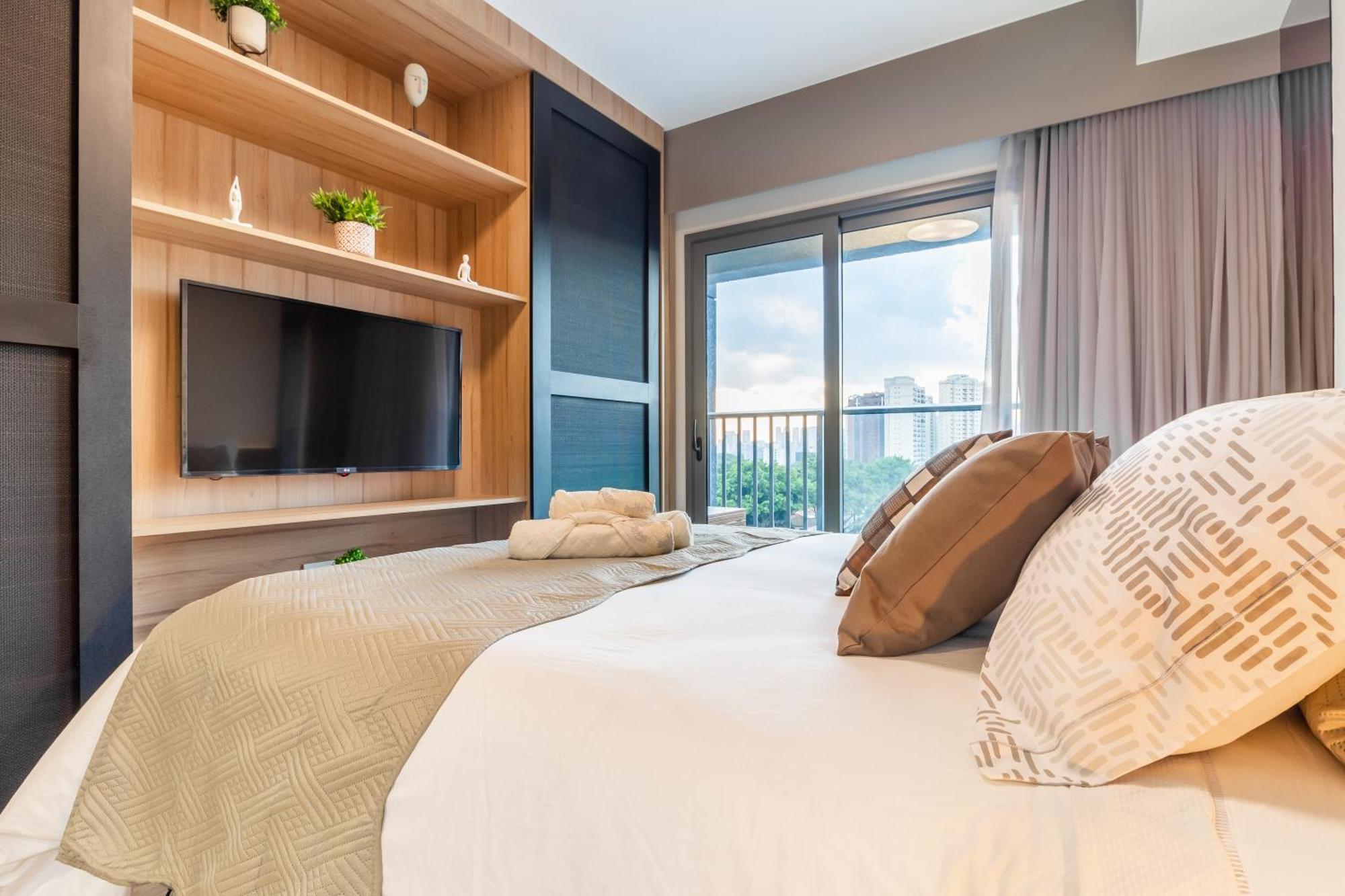Studios No Melhor Ponto De Moema Garagem Lazer E Metro Perto Wifi Gratis São Paulo Ngoại thất bức ảnh